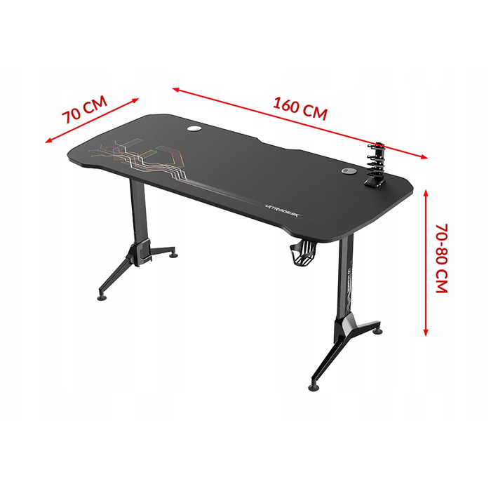 Ігровий стіл Ultradesk 160 x 80 x 70 см
