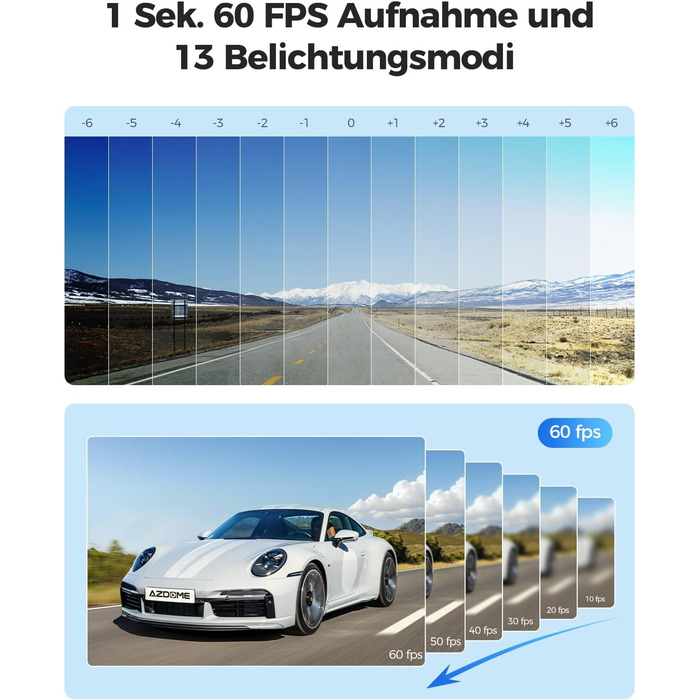 Відеореєстратор AZDOME GS63H Pro 4K з WiFi, GPS, Нічне бачення, 170° та Park Monitoring