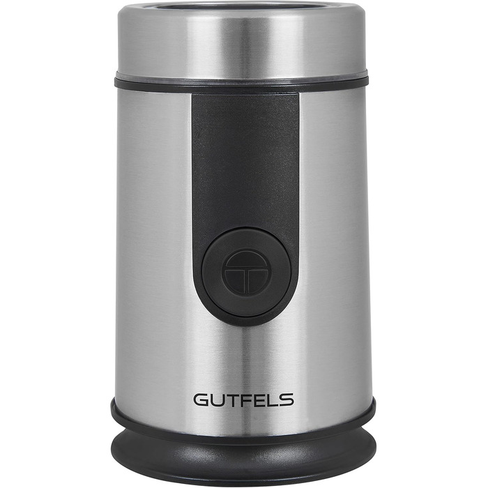 Електрична кавомолка GUTFELS COFFEE 5010, 50 г, нержавіюча сталь, з віконцем, SAFE-CLOSE