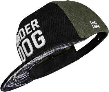 Кепка Nebelkind Snapback Unisex, чорний з оливковим, регульована, трендова streetwear, якісна бейсболка з прямим козирком