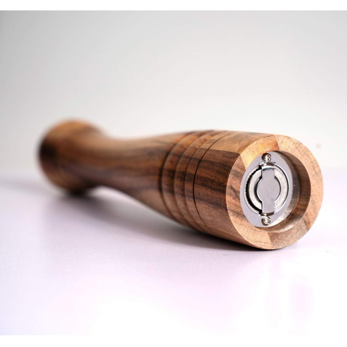 DeroTeno pepper mill made of acacia wood with stainless steel grinding mechanism, H 30 cm