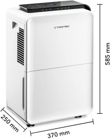 Електричний осушувач повітря Trotec TTK 70 HEPA (Plus) – 20 л/день, 45 м², HEPA фільтр, 6,5 л бак