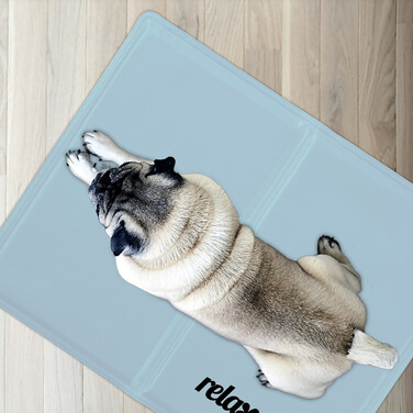 Relaxdays Cooling Mat for Dogs, Grey
