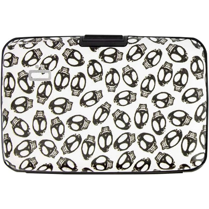 Алюмінієве картхолдер ÖGON -DESIGNS Smart Case Stockholm V1 з RFID захистом (Skull Style)