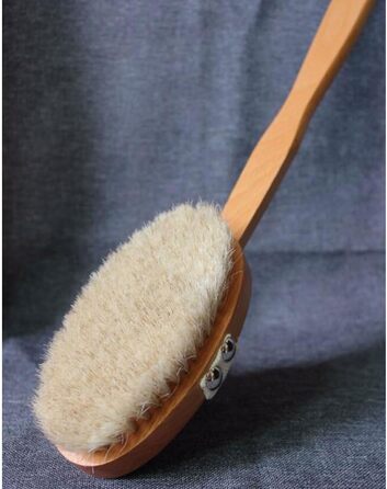 Bath and body brushes, shower brush with long handle, horsehair bath brushes for women, back scrubbers for the shower for men, bathroom accessories
