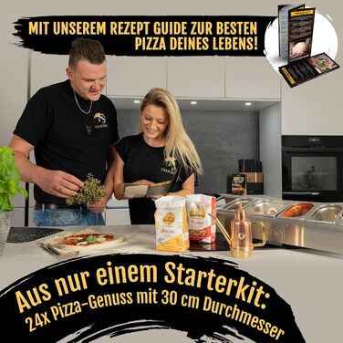 DELICRET - Premium Culinary Pizza Starter Kit | First-class pizza ingredients for unforgettable enjoyment | Pizza ball box