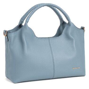 Сумка жіноча BOSTANTEN шкіряна шопер Hobo з ручкою та регульованим ременем, коричнева