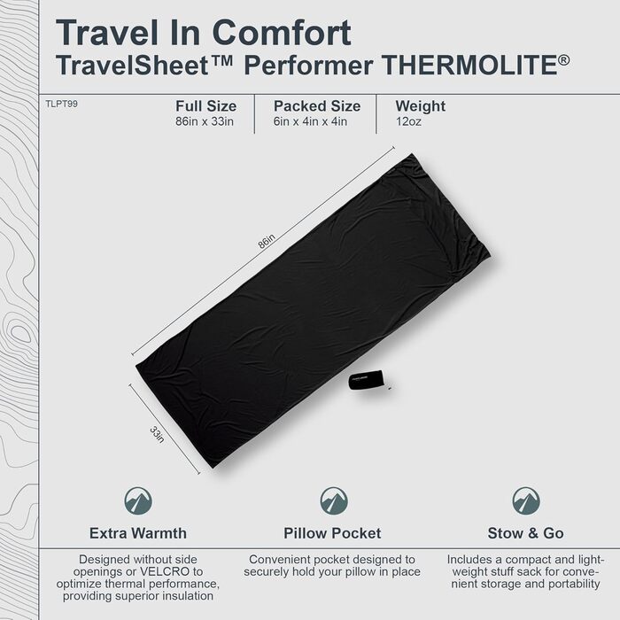 Кокон-спальний мішок Cocoon Hüttenschlafsack Thermolite Performer для туризму