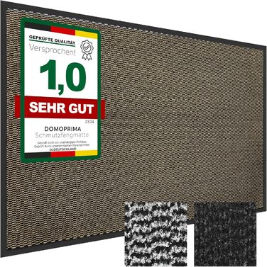 DOMOPRIMA Commercial Grade Entrance Mat - 90x150cm - Non-Slip, Weatherproof, Washable Entrance Mat for Indoor/Outdoor Use