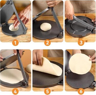 Прес для тортилій з чавуну, прес для тортилій з попередньою обробкою, машина для приготування кукурудзяних тортилій для дому/ресторану