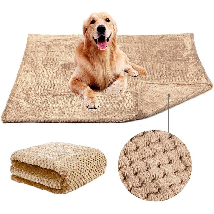 М'яка ковдра для собак 100x120 см, тепла та м'яка ковдра для домашніх тварин, котів та собак (Блакитна)