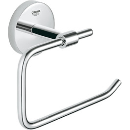 Grohe Bau Cosmopolitan Toilet Paper Holder - Adhesive, Chrome, Easy Installation