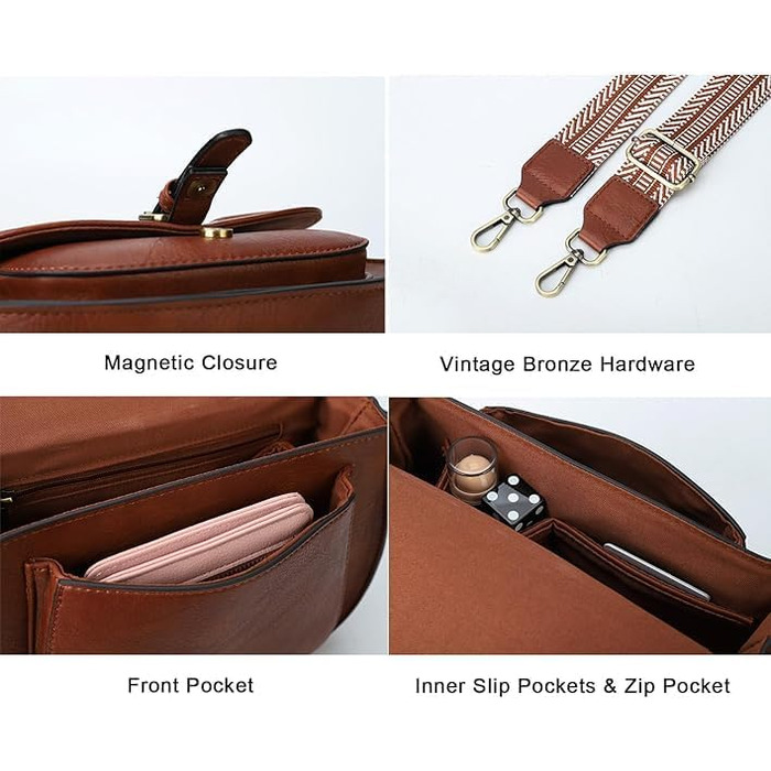 Сумка жіноча AFKOMST через плече, блакитна, з регульованим ремінцем, PU шкіра