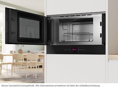 Вбудована мікрохвильова піч Bosch Serie 8 з грилем, 800 Вт, 38x50 см, LED-Touchdisplay, лівий відкривання дверцят