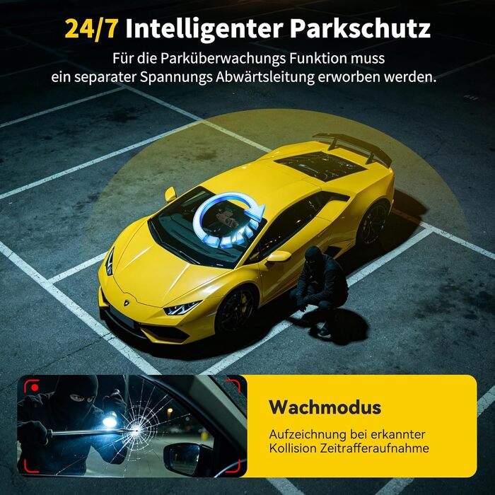 4-канальний автомобільний відеореєстратор 360° 4K+1080P, 5