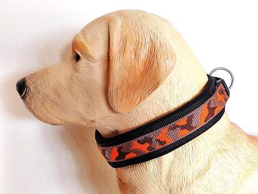 Нашийник для собак BuddyPack широка та м'яка пов'язка з неопрену, всі розміри, кольоровий (XXS (29-34 см), світло-коричневий-помаранчевий-темно-коричневий)