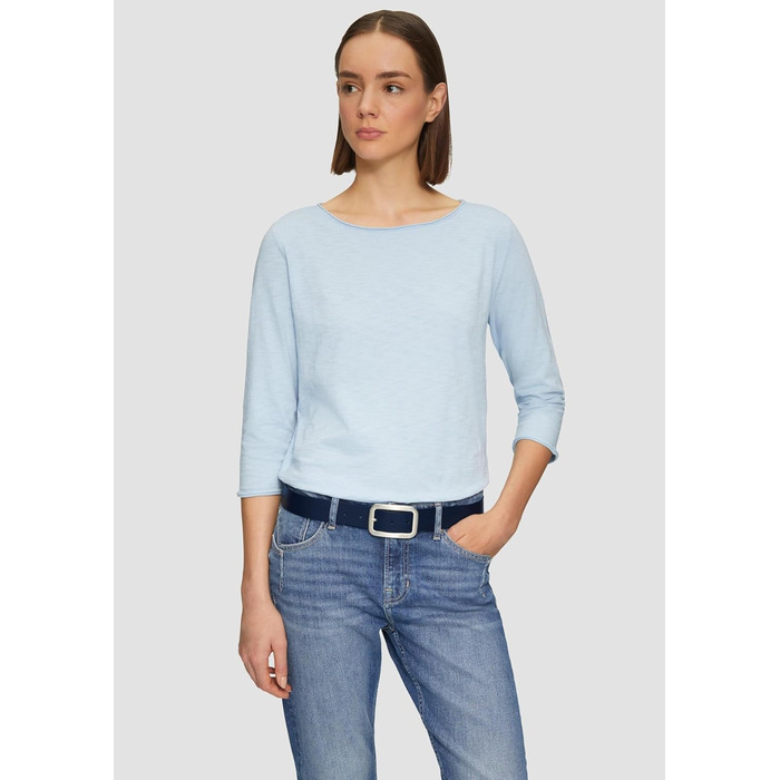 Чоловічий шкіряний ремінь s.Oliver з прямокутною пряжкою та логотипом, чорний 105