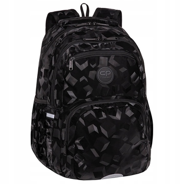 Молодіжний шкільний рюкзак CoolPack Pick Trace Square 3D, чорний