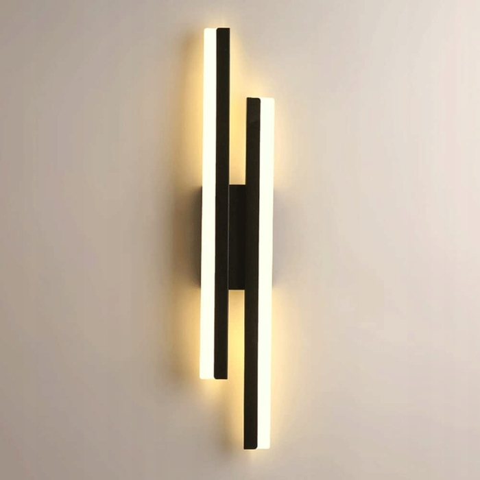 Настінний світильник Tealight чорний, інтегроване LED-джерело 16 Вт