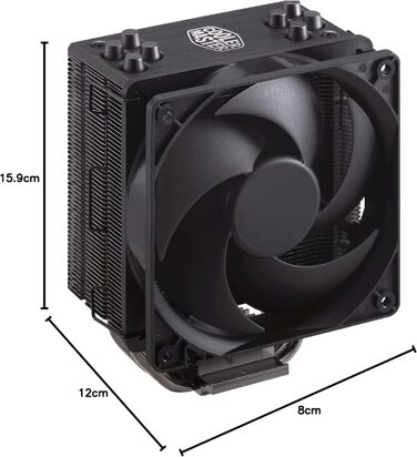 Кулер CPU Cooler Master Hyper 212 Black 2021 V2 з RGB-вентилятором SF120R та підтримкою LGA1700