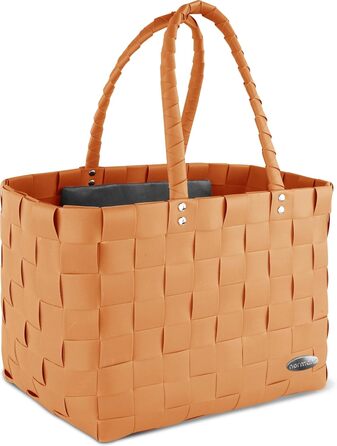 Normani woven/shopping bag - includes sewn-in inner pocket for keys, phone, etc. - large shopper with 20 liter volume, color (Orange)