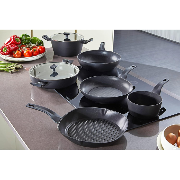 Moneta Nova Grill Pan 28 cm, Aluminum, Black