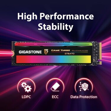 SSD Gigastone M.2 1TB PCIe 4.0 NVMe - Швидкий накопичувач для ПК, ноутбука, PS5
