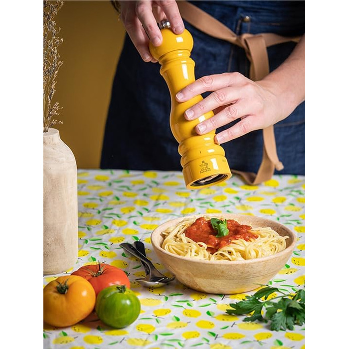 PEUGEOT - Pfeffermühle Paris u'Select 22 cm - ParisRama - 6 pre-set grind settings - Made from PEFC-certified wood - French know-how - Lacquered in saffron yellow