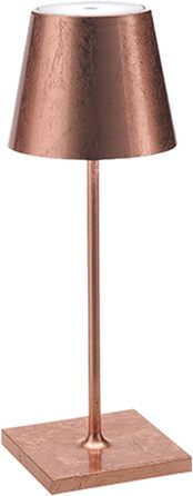 Зуффарано Poldina Pro Mini – Бездротова LED-лампа для дому та саду, торшер, сенсорне керування, регулювання яскравості, 30 см, колір мідь