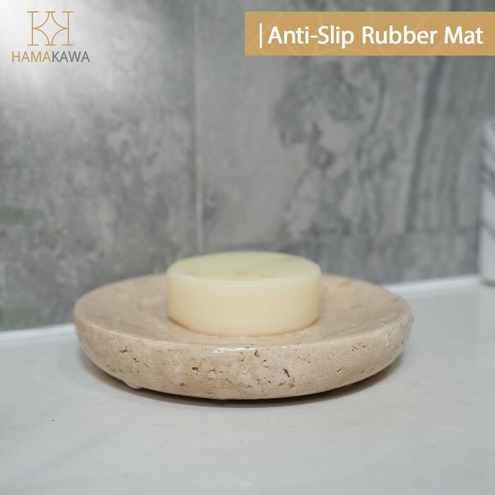 Миска для мила Naturmarmor, темно-коричнева прямокутна, 12x9 см, з натурального каменю, для ванної кімнати та кухні