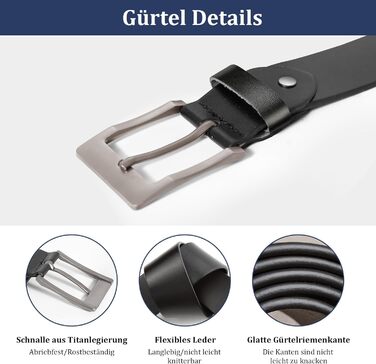 Чоловічий шкіряний ремінь J.Fée, ширина 35 мм, квадратна пряжка, срібна, чорний або коричневий, подарунок для чоловіків, довжина 110-130 см