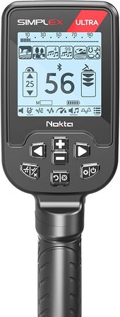 Металошукач Nokta Simplex Ultra з карбоновим валом та пошуковою котушкою 27,9 см, чорний