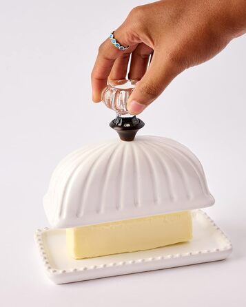 Mud Pie Turkish Door Knob Butter Dish