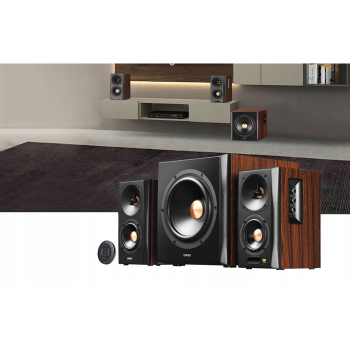 Акустична система 2.1 Edifier S360DB: 155 Вт, сабвуфер, Bluetooth, AUX, RCA