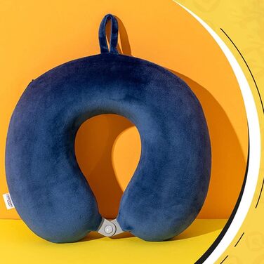 Дитяча дорожня подушка для шиї Miniso Minions з маскою для сну, анатомічна подушка з ефектом пам'яті (Memory Foam) для літака, авто та поїздів