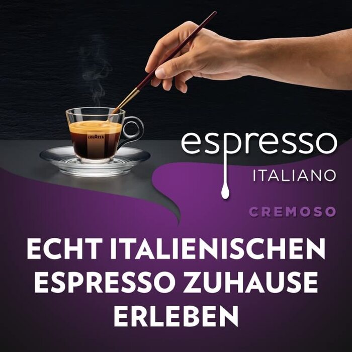 Кава в зернах Lavazza Espresso Italiano Cremoso, Арабіка та Робуста, середній обсмаження, нотки какао та спецій, 1 кг
