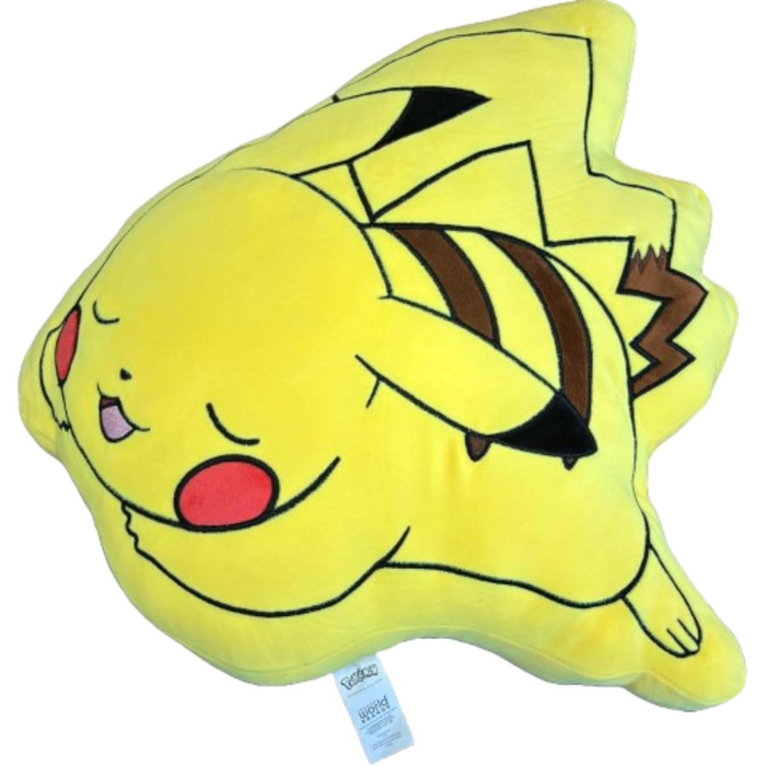 Подушка Pokémon Пікачу сплячий, м'яка плюшева, 50x45 см, ліцензія