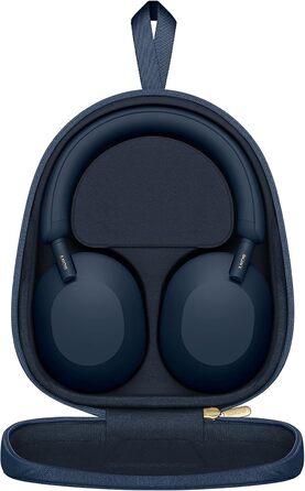 Навушники Sony WH-1000XM5 Bluetooth чорного кольору з шумозаглушенням та кейсом. Hi-Res Audio, до 30 год роботи, для iOS/Android