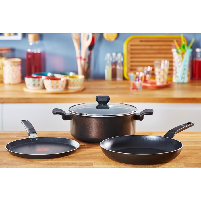 Сковорода для млинців Tefal Easy Cook & Clean 25 см, антипригарна, з індикатором нагріву, виготовлена у Франції