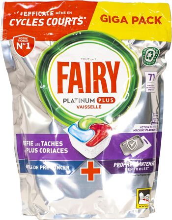 Таблетки для посудомийної машини Fairy Platinum PLUS All in One, 7 в 1, 71 шт