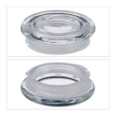 Relaxdays Set of 6 Storage Jars with Lids, 2400 ml