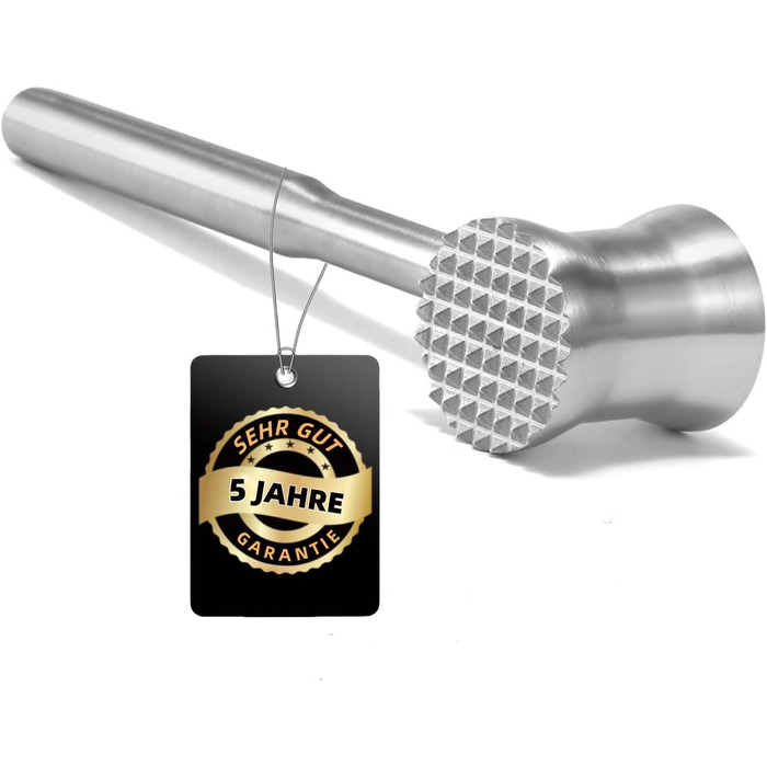 Ніж для відбивання м'яса Fleischklopfer з нержавіючої сталі, подвійний, для стейків, курки, свинини та яловичини, кухонний інструмент з 5-річною гарантією