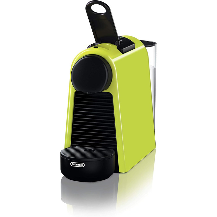 Кавова капсульна машина Nespresso De'Longhi Essenza Mini EN 85.L, 19 бар, компактна, набір капсул, лайм, без спінювача молока