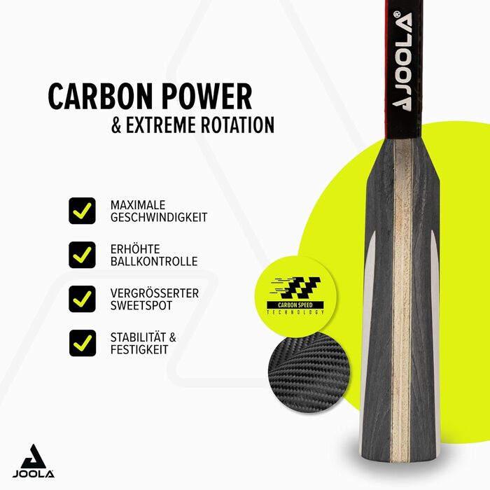 Стіл тенісний, ракетка JOOLA Carbon Pro, схвалена ITTF, професійна, для змагань