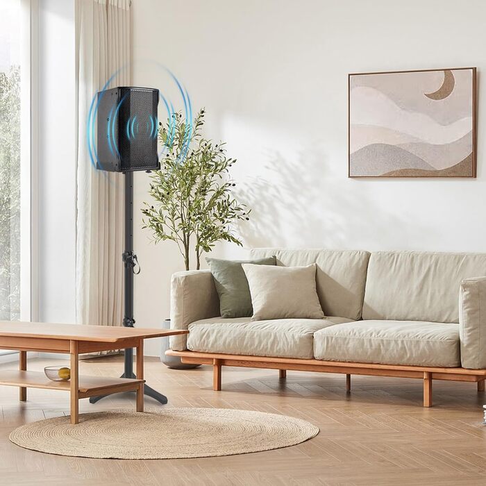 Підставка для колонок, 2 шт., регульована висота 86–127 см, з кабельною організацією, вантажопідйомність 3.6 кг, для малих колонок (PX3 2-P21)