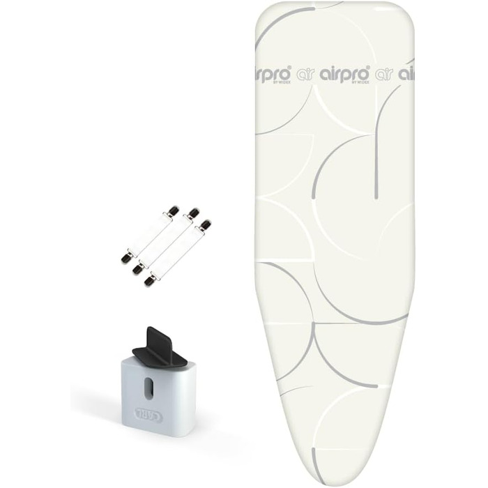 Airpro by Widex 6-layer ironing board cover for steam irons - XXL size, universal, max 137x48 cm - no more water under the ironing board - irons up to 50% faster - Made in Europe Circle Parts XXL