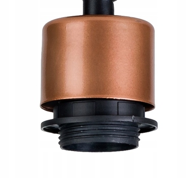 Стельна люстра в стилі лофт, мідна, на 3 цоколі E27