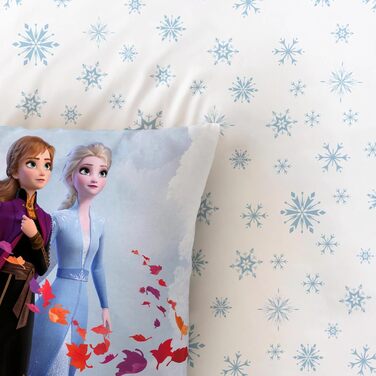 Комплект постільної білизни Frozen: ковдра 135x200, наволочка 80x80, фланель, 100% бавовна, для дівчаток
