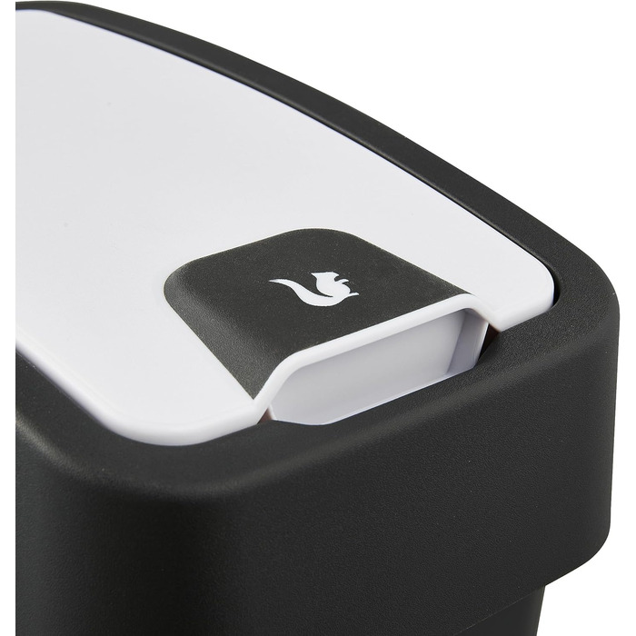 Преміум відро для сміття Keepkeeper з кришкою-відкидним механізмом, Soft Touch, 10 л, Magne, графітово-сірий колір