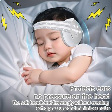 Навушники для захисту вух немовлят, 2 в 1, захист від шуму, для сну, подорожей, гучних місць